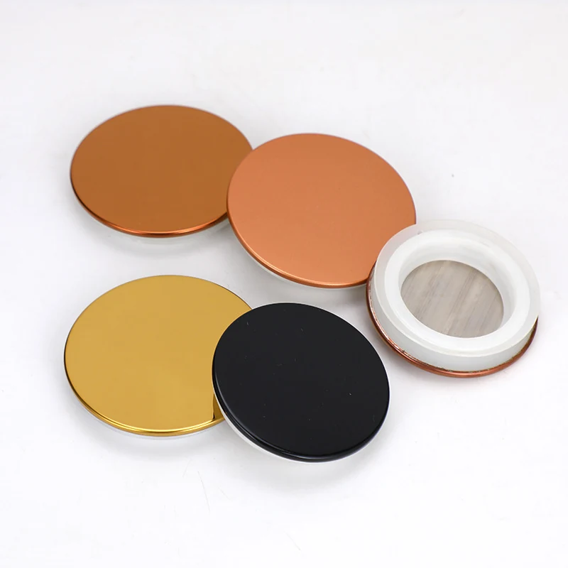 Flat color finish candle jar lid references