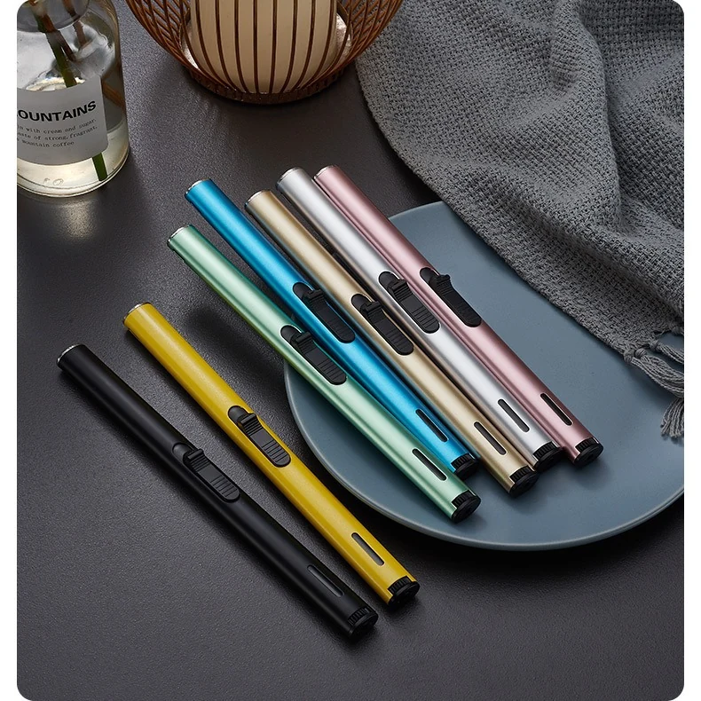 Long candle lighter examples in multiple colors